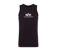 ALPHA INDUSTRIES Camiseta negro / blanco L negro / blanco