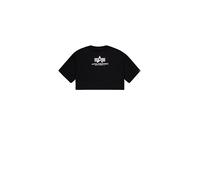 Alpha Industries Basic Big Logo Cropped PP T-Shirt Camisetas Talla L - Negro