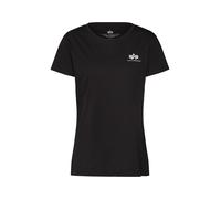 ALPHA INDUSTRIES Camiseta negro / blanco, Talla M