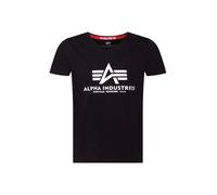 ALPHA INDUSTRIES Camiseta negro / blanco M negro / blanco