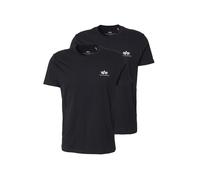 ALPHA INDUSTRIES Camiseta negro / blanco S EUR
