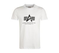 ALPHA INDUSTRIES Camiseta negro / blanco, Talla XXXL