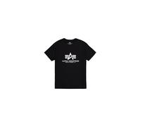 ALPHA INDUSTRIES Camiseta negro / blanco, Talla XXXL