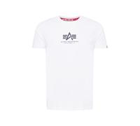 ALPHA INDUSTRIES Basic T ML Camiseta, Blanco (White-09), XL para Hombre