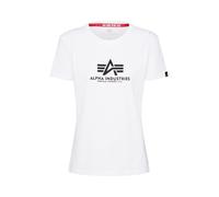 ALPHA INDUSTRIES Camiseta negro / blanco, Talla XS