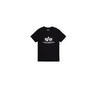 ALPHA INDUSTRIES Camiseta negro / blanco XXL EUR