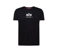 ALPHA INDUSTRIES Camiseta negro / blanco, Talla XXL