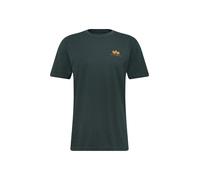 ALPHA INDUSTRIES Basic T Small Logo Camiseta, Verde (Dark Petrol-353), L para Hombre