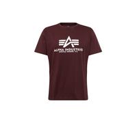 ALPHA INDUSTRIES Camiseta rojo vino / blanco S EUR