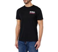 Alpha Industries Camiseta Skylab NASA para Hombre, Black/Magenta, L