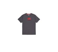 Alpha Industries Satin Logo T-Shirt Camisetas Talla XL - Gris
