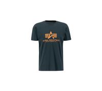 Alpha Industries Basic Big Logo T-Shirt Camisetas Talla S - Verde gasolina