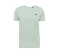ALPHA INDUSTRIES Basic T Small Logo Camiseta, Verde (Dusty Green), L Unisex Adulto