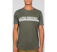Alpha Industries Camiseta, verde, tamaño S para Hombres