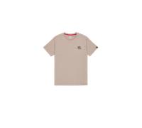 Alpha Industries Camo Logo Puff Print Back Print T Camisetas para hombres Talla XL - Beige