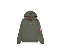 Alpha Industries Camo Panel Hoody para Hombre Dark Olive L