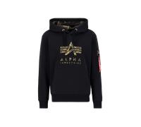 Alpha Industries Camo TPU Hoodie Sudaderas con capucha Talla S - Negro