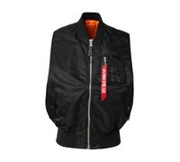ALPHA INDUSTRIES Chaleco 'MA-1' rojo / negro / offwhite, Talla L