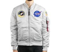 Alpha Industries Chaqueta bomber MA-1 VF NASA para hombre Pastel Grey