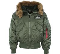 Alpha Industries - Chaqueta con Capucha Elegante - Jackets - Hombre - Verde - M -