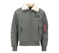 ALPHA INDUSTRIES Chaqueta de entretiempo 'B15-3 TT' verde oscuro / blanco cáscara de huevo L verde oscuro / blanco cáscara de huevo