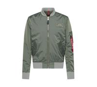 ALPHA INDUSTRIES Chaqueta de entretiempo gris claro / caqui / rojo / negro S gris claro / caqui / rojo / negro