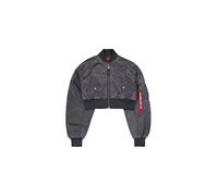 Alpha Industries MA-1 Vintage Cropped Chaquetas bomber Talla XS - Gris