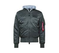 ALPHA INDUSTRIES Chaqueta de entretiempo 'MA-1 D-Tec' gris basalto / rojo / blanco L gris basalto / rojo / blanco