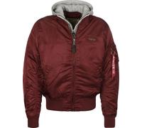 ALPHA INDUSTRIES 183110-184-L Hombre, Rojo (Burgundy 184), Large (Tamaño del Fabricante: L)