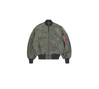 ALPHA INDUSTRIES Chaqueta de entretiempo 'MA-1 Distressed' gris oscuro / caqui M EUR