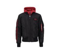 ALPHA INDUSTRIES Chaqueta de entretiempo 'Ma-1' rojo / negro S rojo / negro