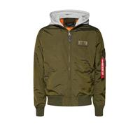 ALPHA INDUSTRIES Chaqueta de entretiempo 'MA-1 TT' gris moteado / oliva / rojo / blanco XXL gris moteado / oliva / rojo / blanco