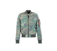 ALPHA INDUSTRIES Chaqueta de entretiempo 'MA-1 VF 59 Reflective Camo 65' verde, Talla S
