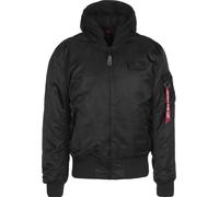 ALPHA INDUSTRIES Chaqueta de entretiempo 'MA-1 ZH' rojo oscuro / negro / blanco, Talla XS