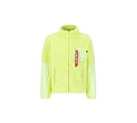 Alpha Industries Sherpa Zip-Jacket Chaquetas de invierno Talla M - Verde menta
