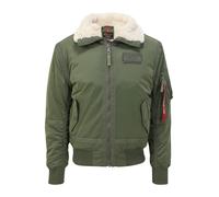ALPHA INDUSTRIES Chaqueta de invierno 'B15-3 TT' verde / blanco XL verde / blanco
