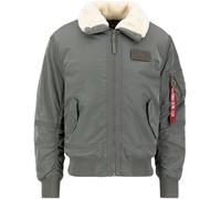 ALPHA INDUSTRIES Chaqueta de invierno 'B15-3 TT' verde oscuro / blanco cáscara de huevo M verde oscuro / blanco cáscara de huevo