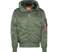 ALPHA INDUSTRIES Chaqueta de invierno 'MA-1' oliva / naranja / rojo / blanco M oliva / naranja / rojo / blanco