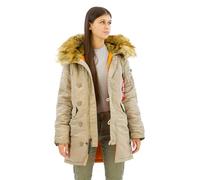 Alpha Industries Chaqueta de invierno N3B VF 59 para mujer Vintage Sand