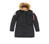 Alpha Industries Chaqueta de mujer Polar Chaqueta Mujer Negro M