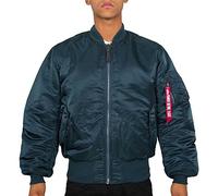 ALPHA INDUSTRIES MA-1 Chaqueta, Azul (Navy-02), S para Hombre
