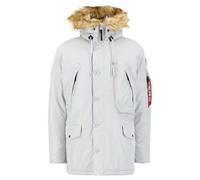 Alpha Industries Chaqueta Polar de invierno para hombre Pastel Grey