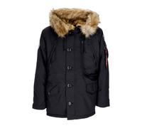 Alpha Industries - Chaqueta polar negra con capucha - Jackets - Hombre - Negro - XL -