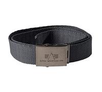 Alpha Industries Cinturón Heavy Duty Cinturón unisex de 4 cm Rep.Grey