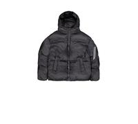 Alpha Industries Cloud Puffer Chaqueta bomber para hombre Vintage Grey S