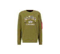 Alpha Industries College Camo Sweatshirt Sudaderas Talla L - Verde musgo