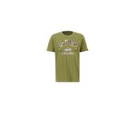 Alpha Industries College Camo T-Shirt Camisetas Talla XS - Verde musgo