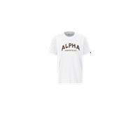 Alpha Industries College T-Shirt Camisetas Talla 2XL - Blanco