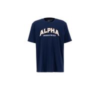 Alpha Industries College T-Shirt Camisetas Talla M - Azul oscuro
