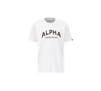 Alpha Industries College T-Shirt Camisetas Talla M - Blanco
